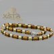 Men's amber necklace with Baltic amber